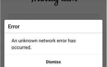رفع خطای An Unknown Network Error Has Occurred  در اینستاگرام