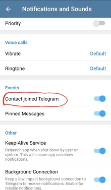 حذف دریافت پیغام ورود به تلگرام