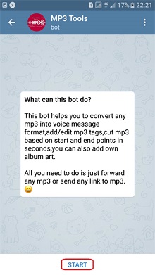 تبدیل mp3  به voice  با ربات تلگرام mp3toolsbot